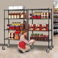 Slanted Stainless Steel Display Rack NSF Approval